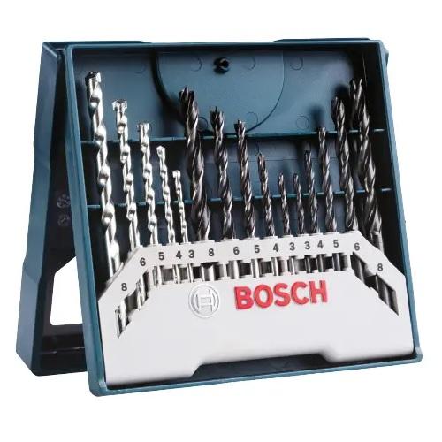  BOSCH 15PCS (3-8MM) MINI X-LINE MIXED SET