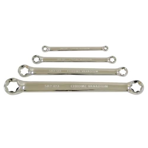 4 PIECE (E6-E24) TORX E-RING SPANNER SET