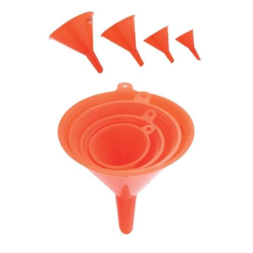 4 PIECES POLYETHYLENE FUNNEL SET