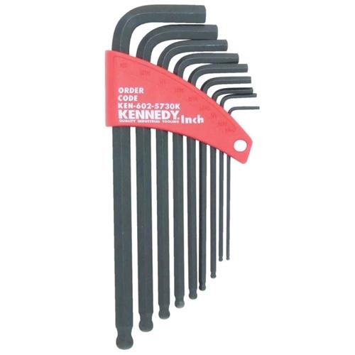 KENNEDY 9 PIECE METRIC (L-SHAPE BALL DRIVER) HEX KEY SET