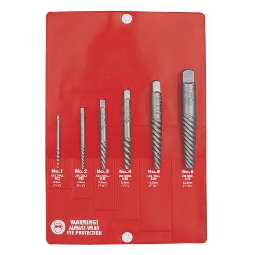 KENNEDY 6 PIECE SCREW EXTRACTORS SET