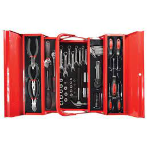 TRADEQUIP 70PC TOOL KIT IN 5 TRAY CANILEVER TOOLBOX